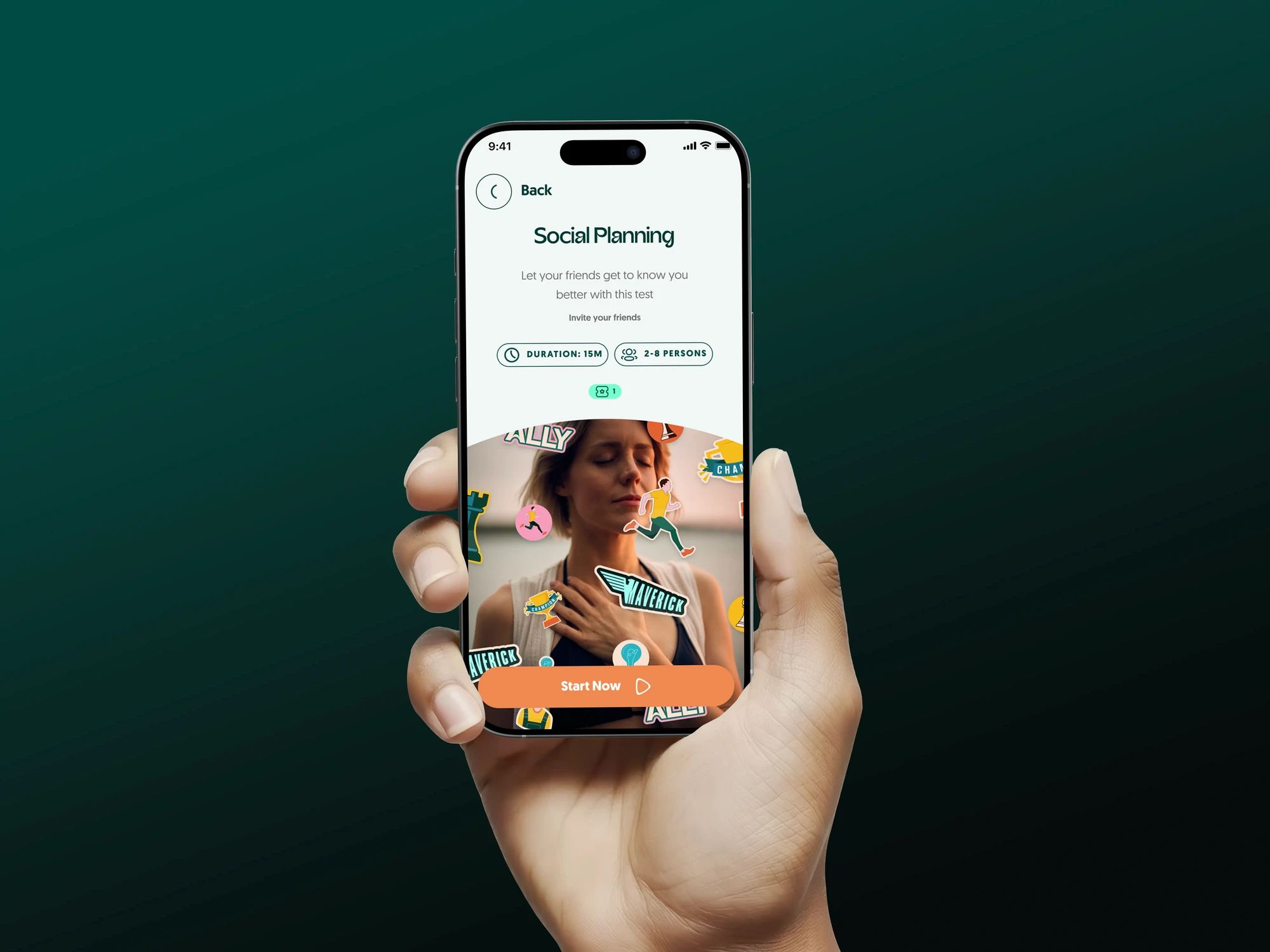 Deivers: App de jogo de autodescoberta pessoal: fluxos, wireframes e kit de UI.
