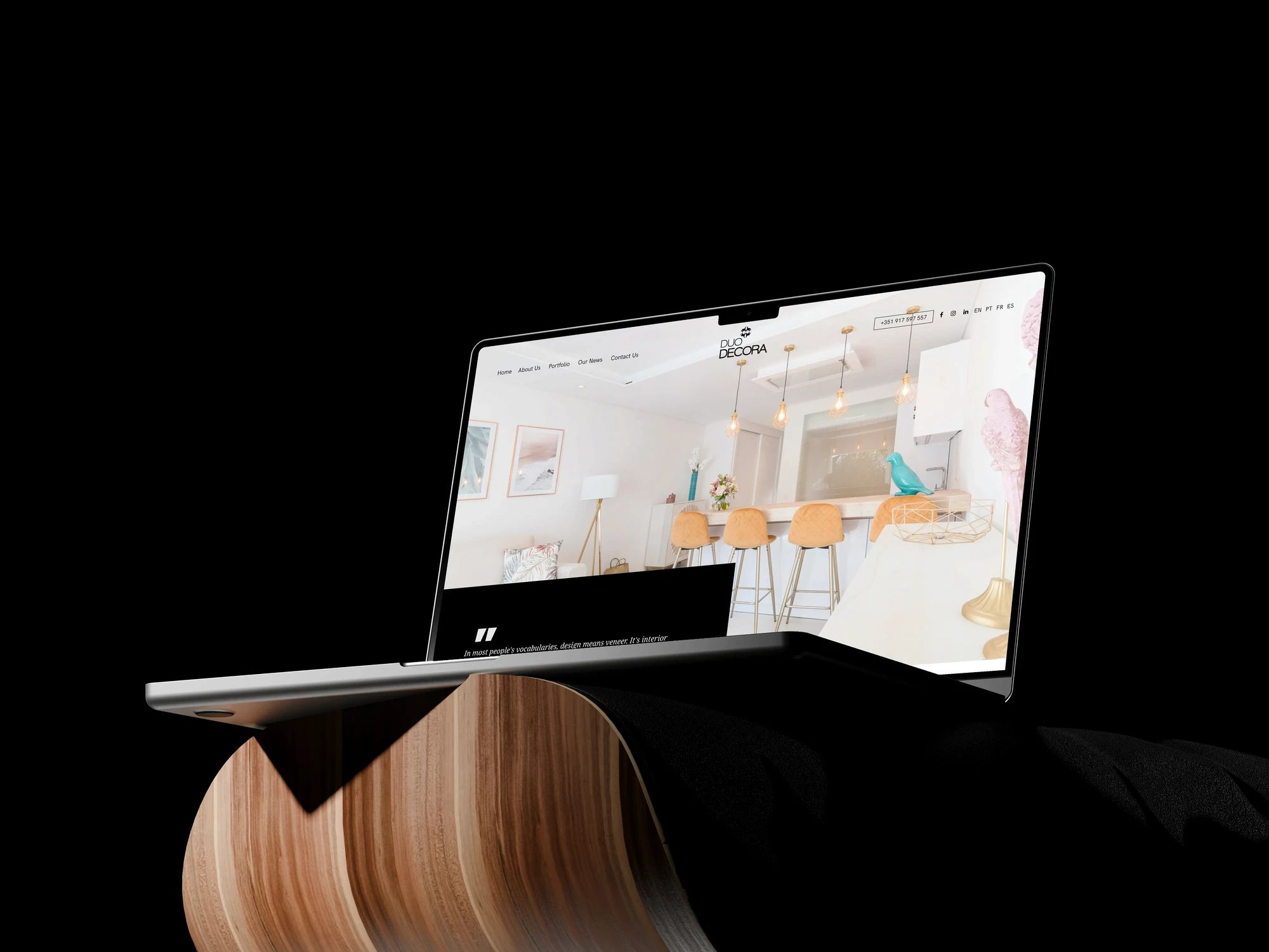 DuoDecora: Website para uma marca de decoração.