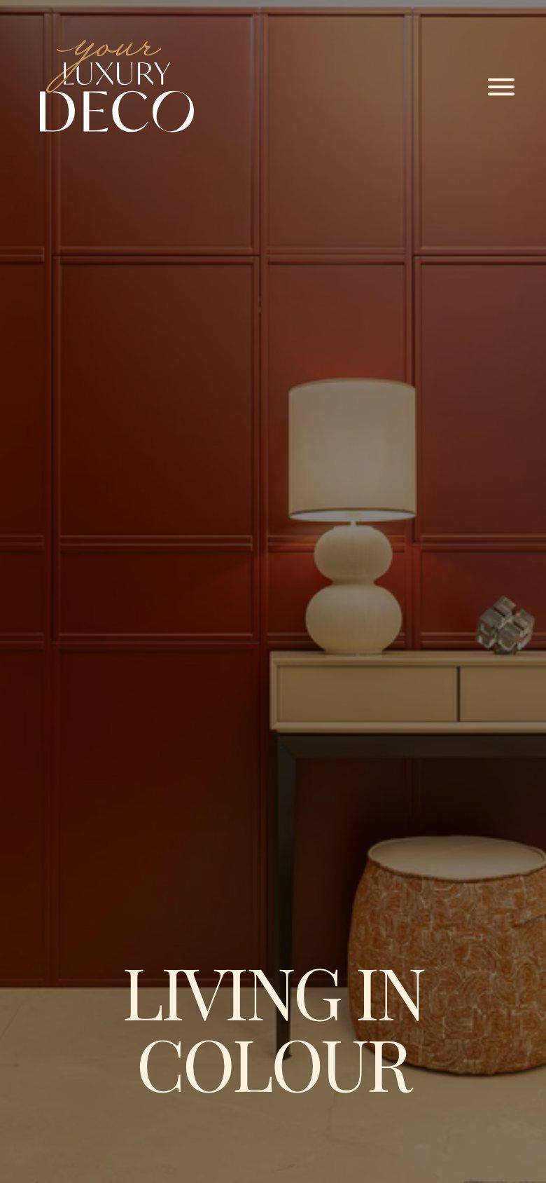 YL Deco — Página de projeto (mobile)