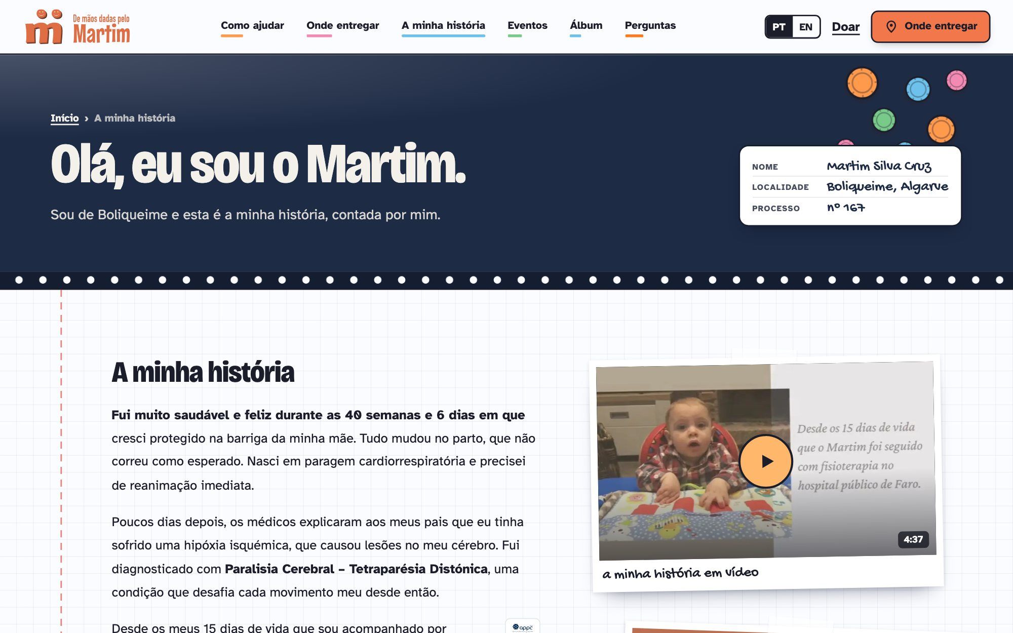 De mãos dadas pelo Martim — A história do Martim