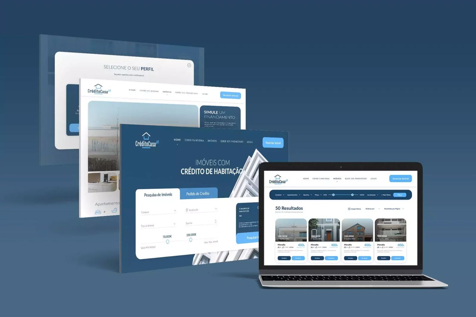 Crédito Casa, Website