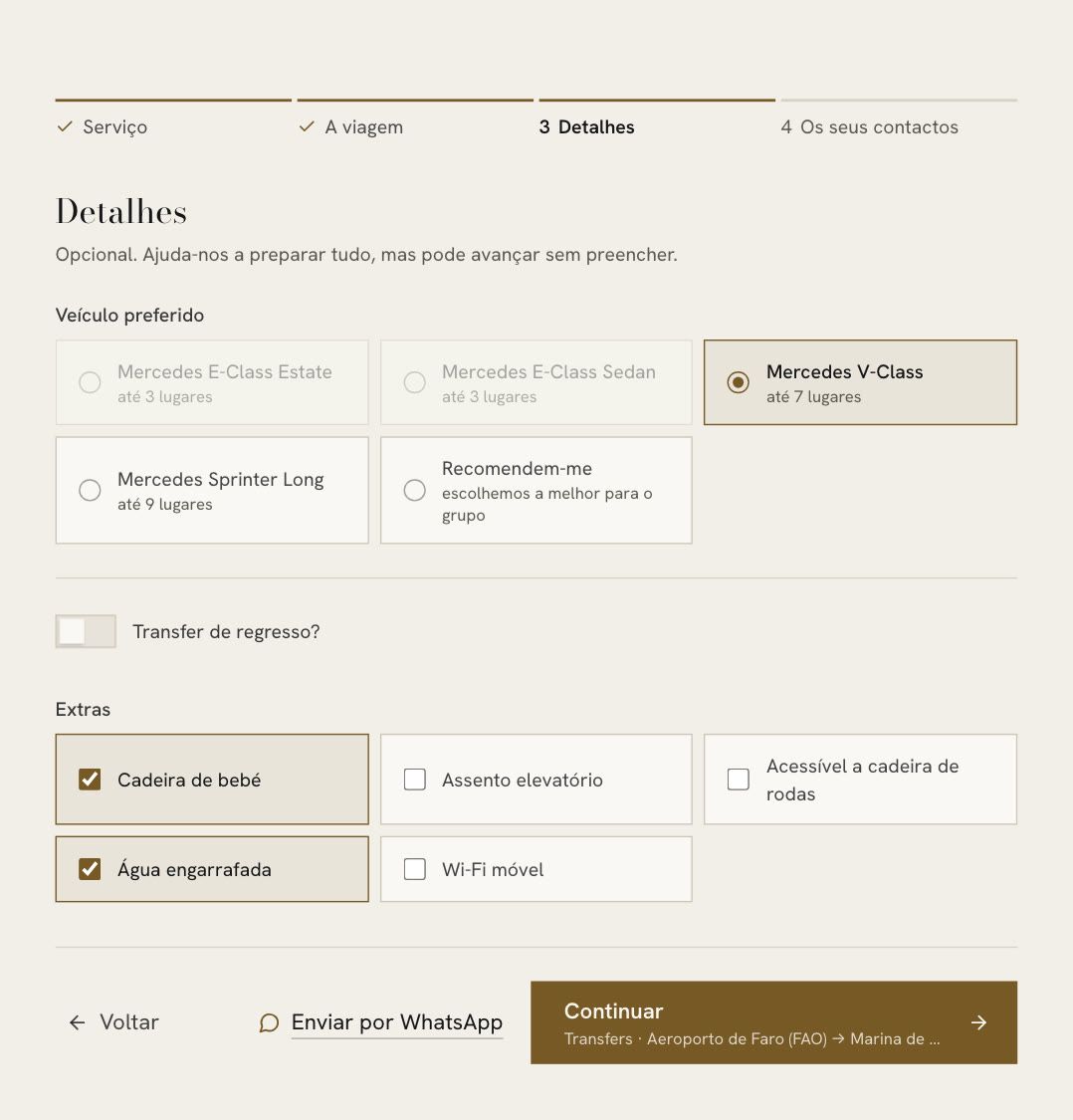 MoreTravel — Passo 3: Detalhes
