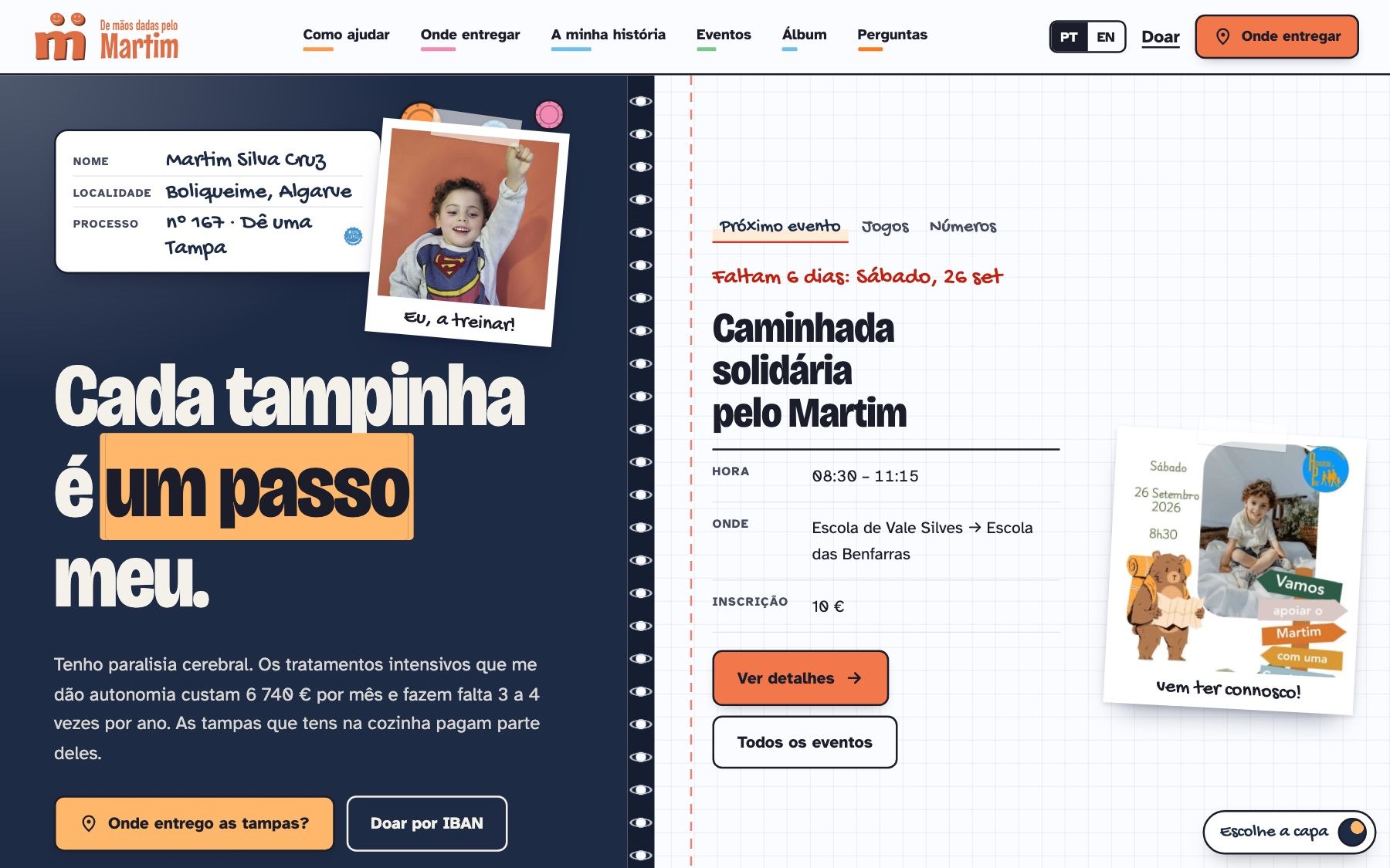 De mãos dadas pelo Martim — desktop