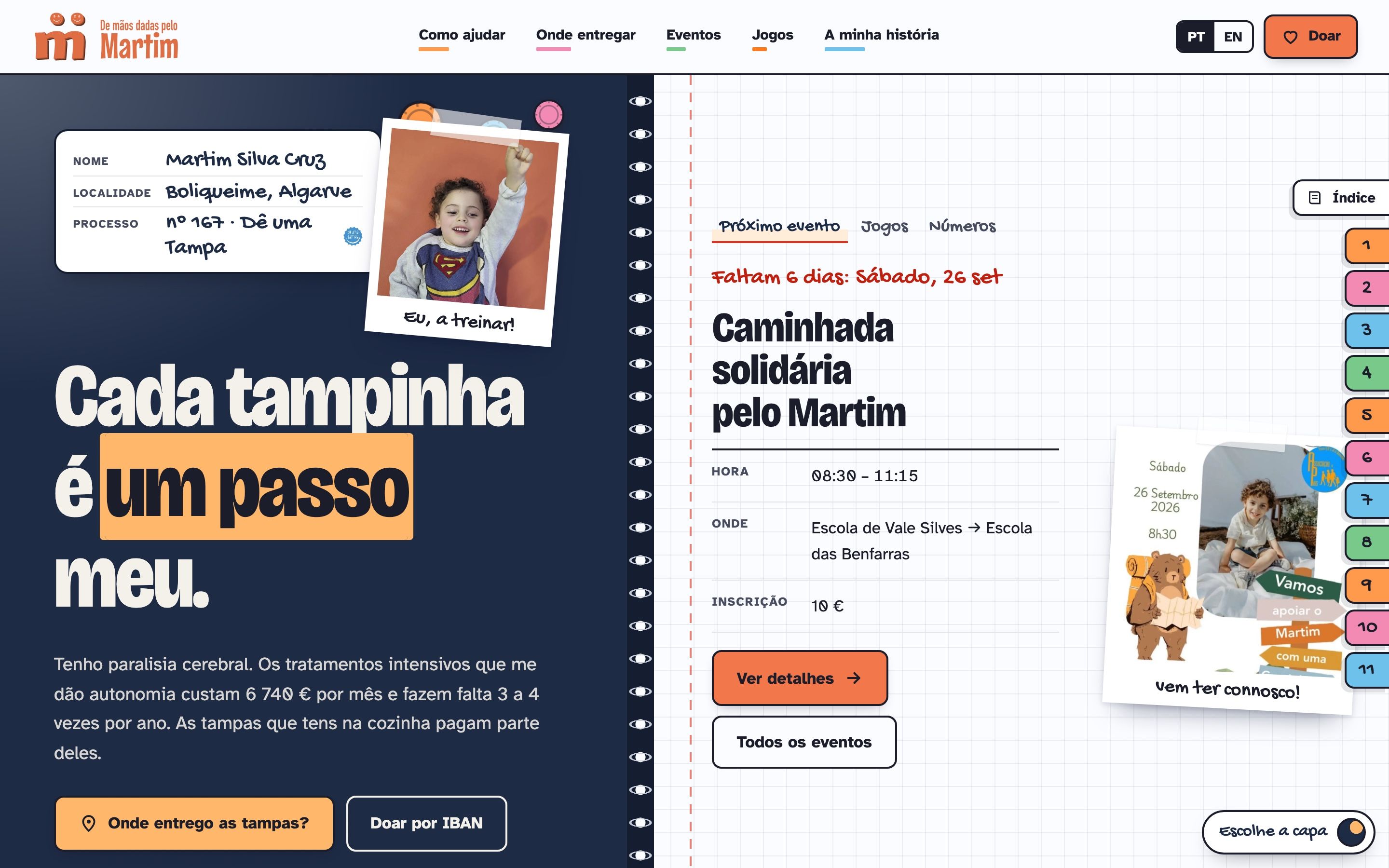 De mãos dadas pelo Martim — desktop
