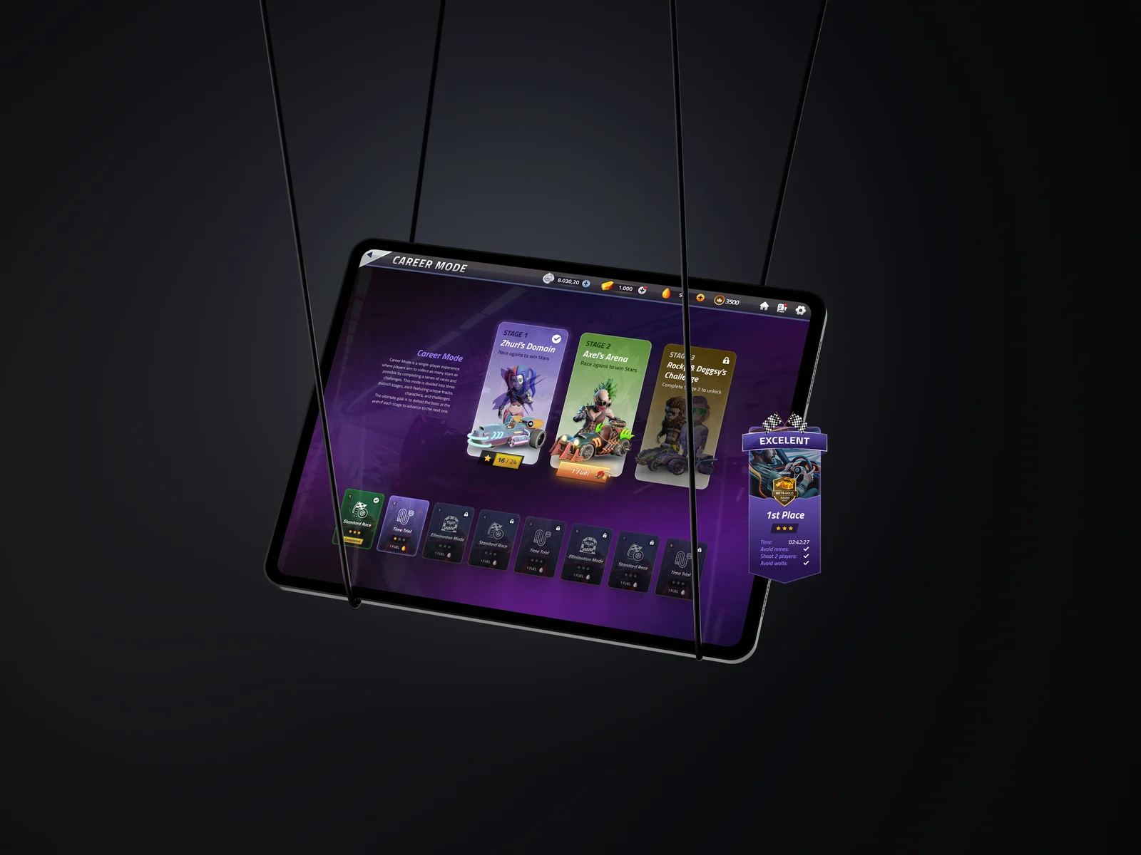 MKR, UI de jogo