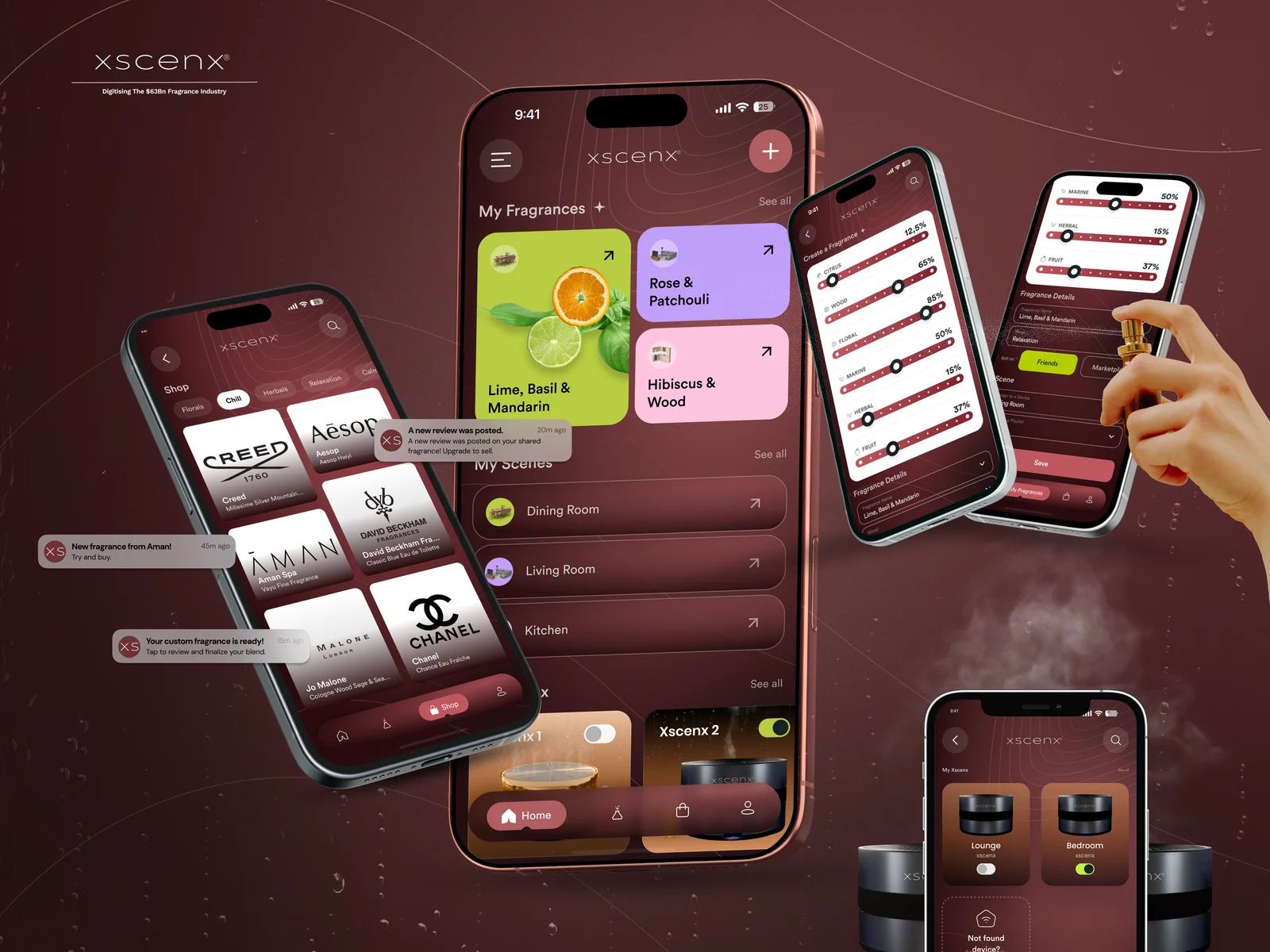 Xscenx, App mobile